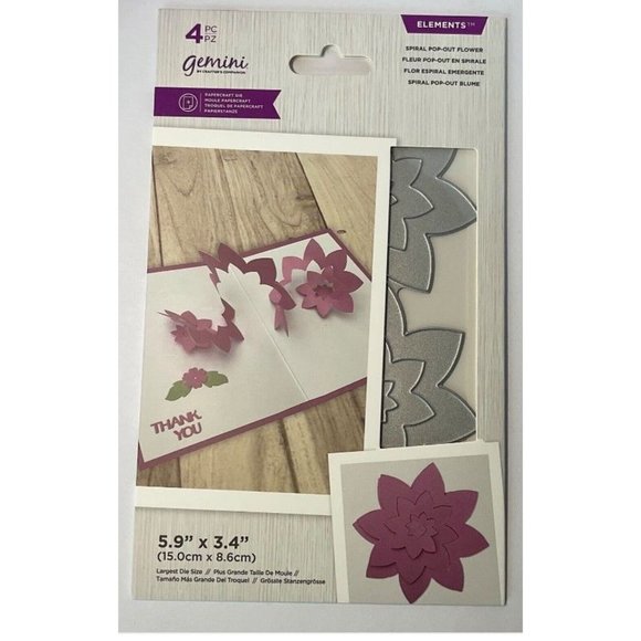 Gemini Elements 3 pack SPIRAL POP-OUT Die Crafters Companion - create 3D… - Picture 2 of 3